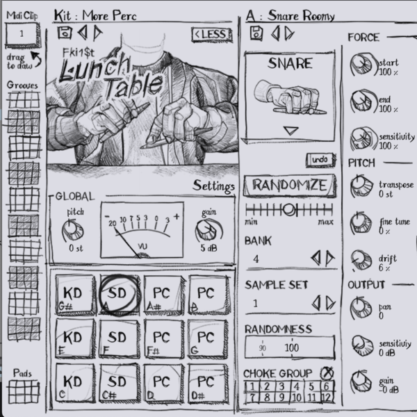 LunchTable, 1st pen tapping plugin made in collaboration with Fki 1$t