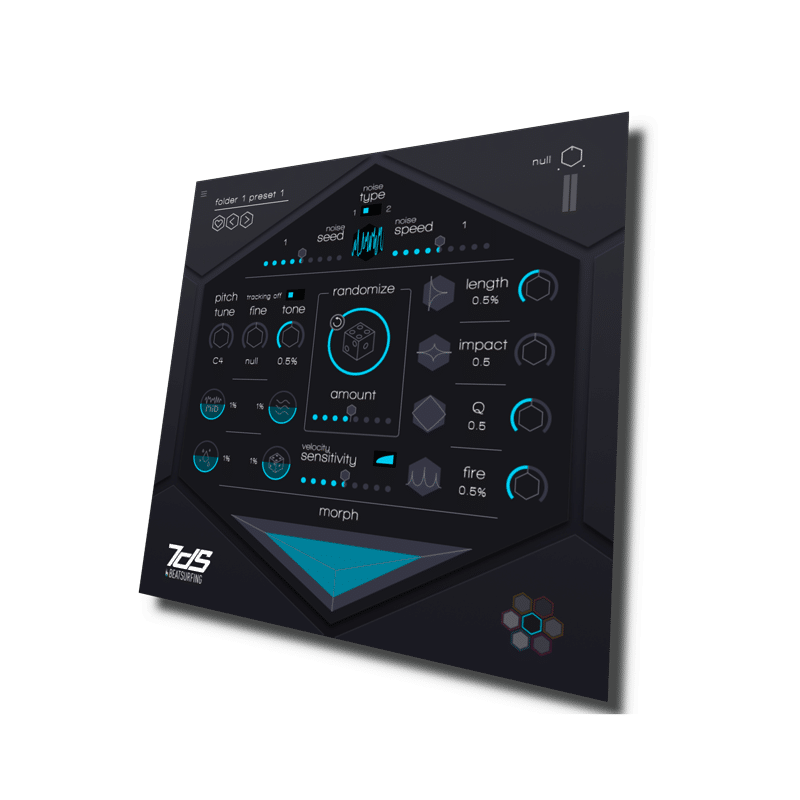 7DeadlySnares audio plugin UI by BEATSURFING