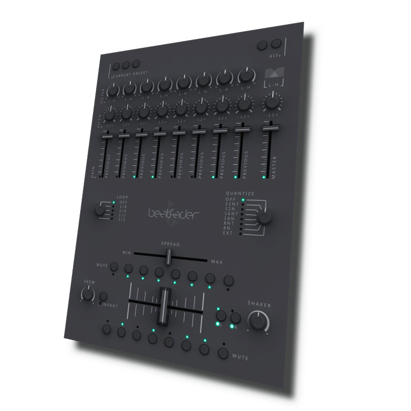 beatfader audio plugin UI by BEATSURFING