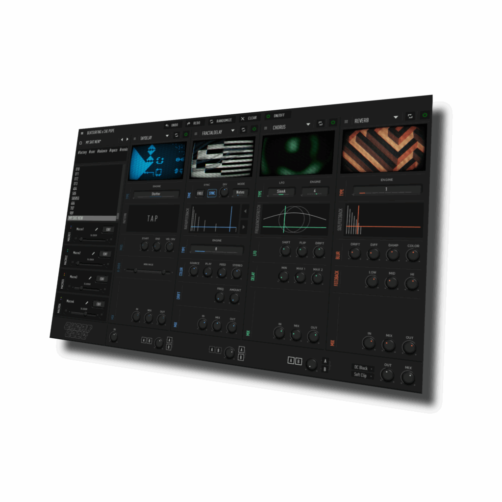 CHEat code audio plugin UI by BEATSURFING