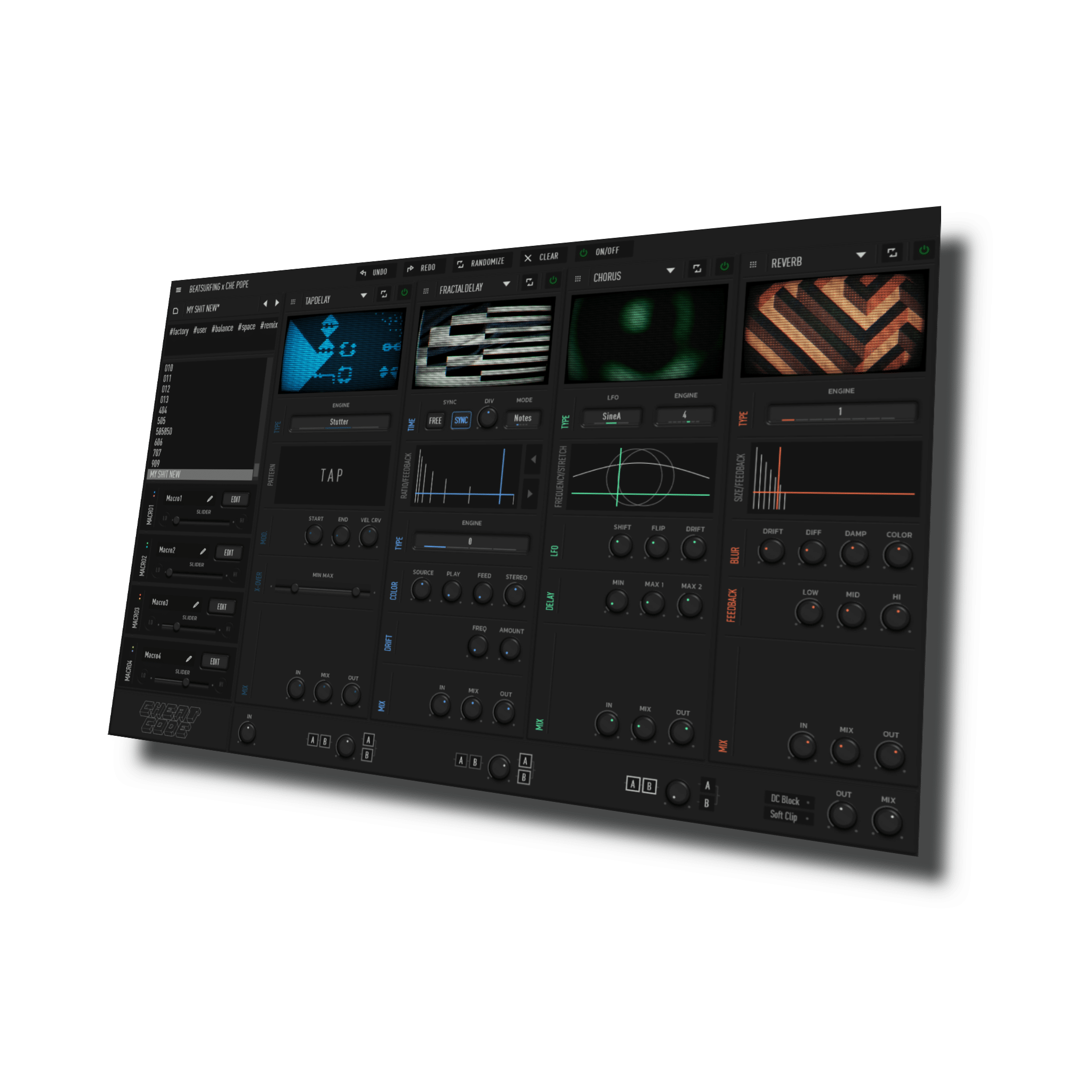CHEat code audio plugin UI by BEATSURFING