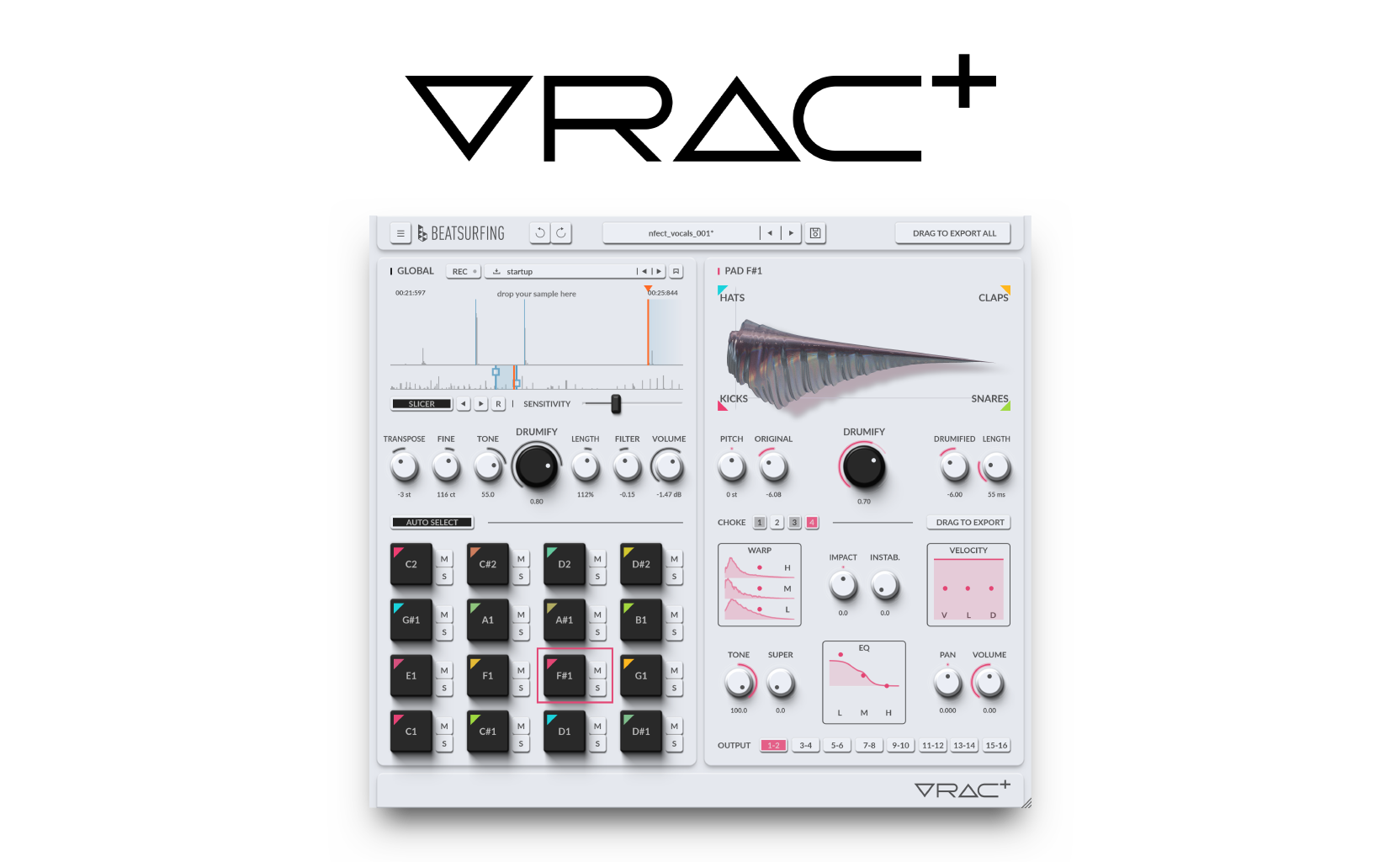 VRAC+ (VRAC Plus) faceplate light - Homepage