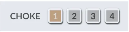 Choke buttons 1 to 4