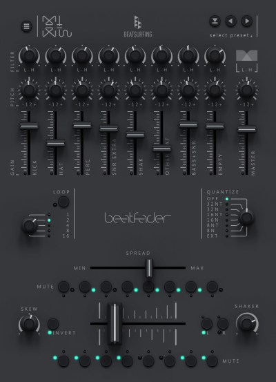 beatfader UI - Dark